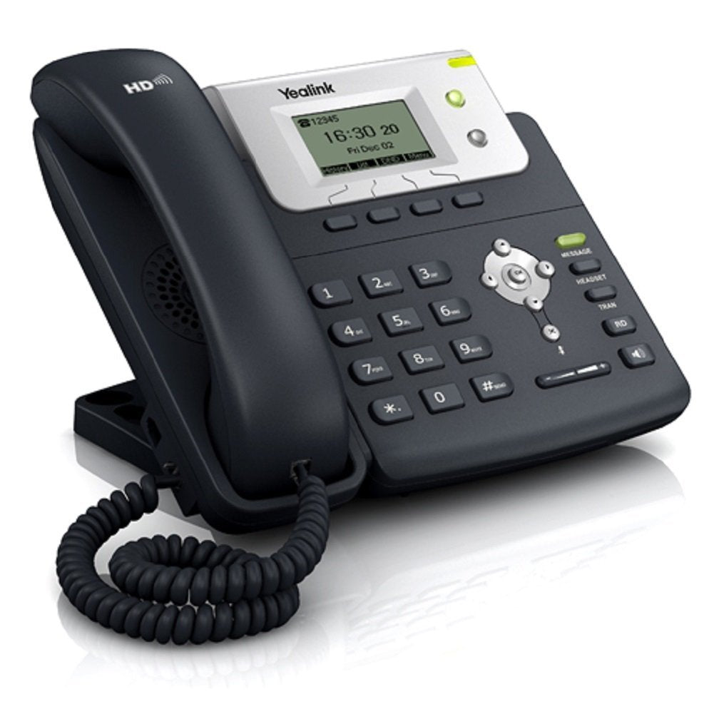 Yealink T21P E2 IP Phone, 2 Lines. 2.3-Inch Graphical Display. Dual-port 10/100 Ethernet, 802.3af PoE, Power Adapter Not Included (SIP-T21P E2)