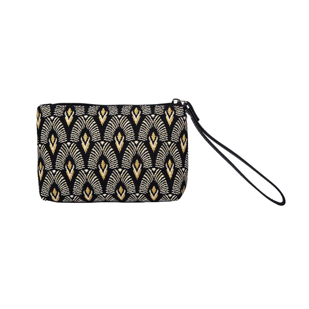 Signare Tapestry Small Wristlet Clutch Bag for Women, Ladies Wristlet Purses with Wrist Strap & Zip Closure