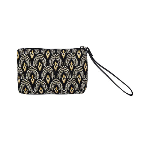 Signare Tapestry Small Wristlet Clutch Bag for Women, Ladies Wristlet Purses with Wrist Strap & Zip Closure