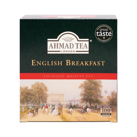 Ahmad Tea 100 Teabags, English Breakfast, Black Tea, 1 x 100 Teabags