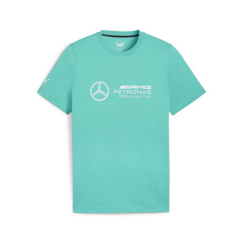PUMA Men's Standard Mercedes-AMG Petronas Essentials Logo Tee, Sheen Green