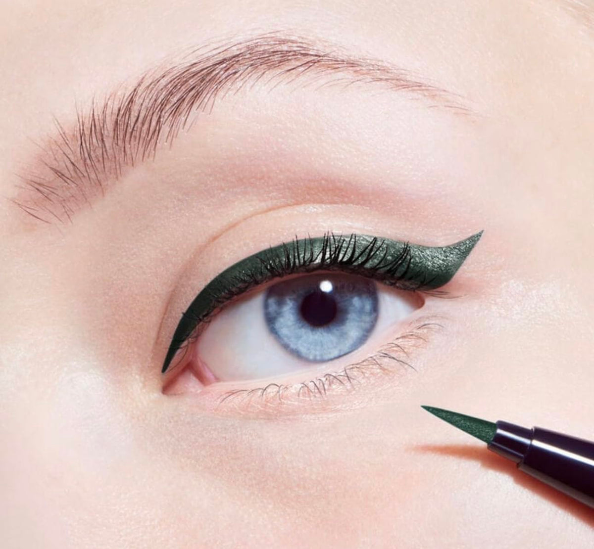 Dior Diorshow On Stage Liner Eyeliner Waterproof 386 Pearly Emerald Green Felt Tip Precision Eye Liner