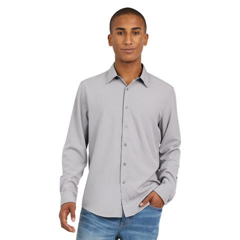 DKNY Mens Dress Shirts Long Sleeve - Dress Shirts for Men - Casual Suit Shirts for Men - Mens Business Shirts Long Sleeve Button Up Shirt for Men - Stretchy Mens Button Down Long Sleeve Shirts
