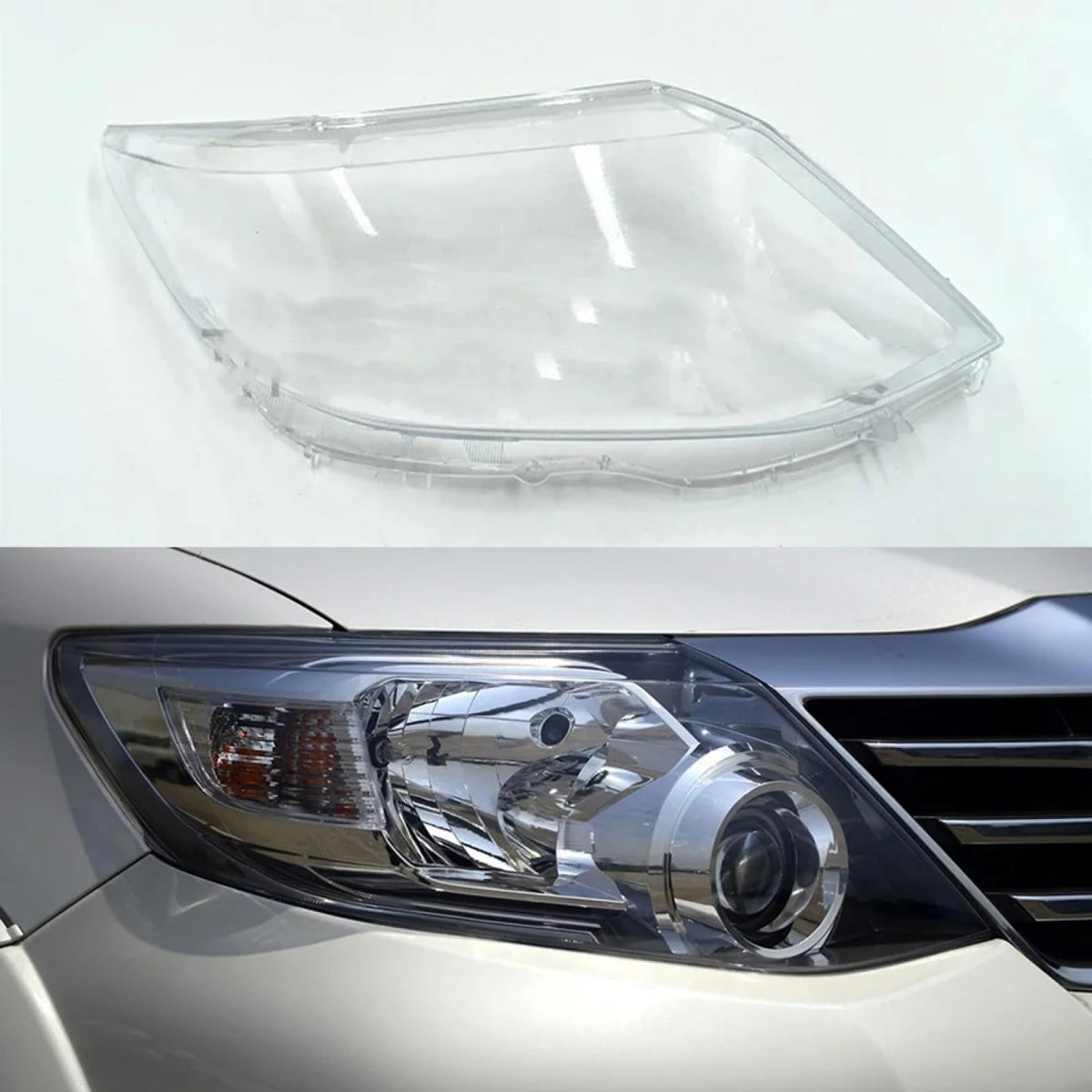 For Toyota Fortuner 2013 2014 2015, Car Headlight Cover Lens Glass Shell Headlamp Transparent Lampshade Auto Light Lamp Case