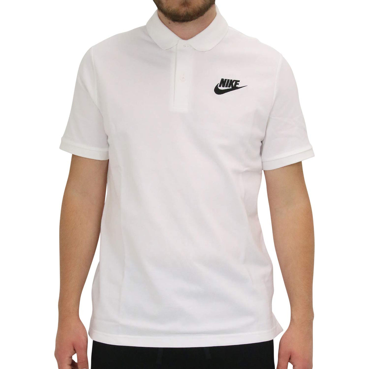 Nike Men's Sportswear Matchup Polo (White/Black, S)
