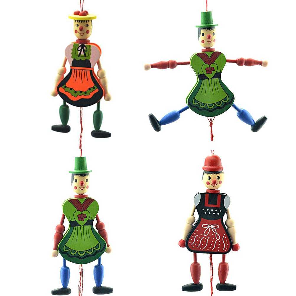 4pcs Wooden String Child Halloween