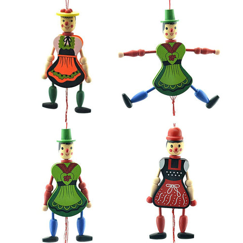 4pcs Wooden String Child Halloween