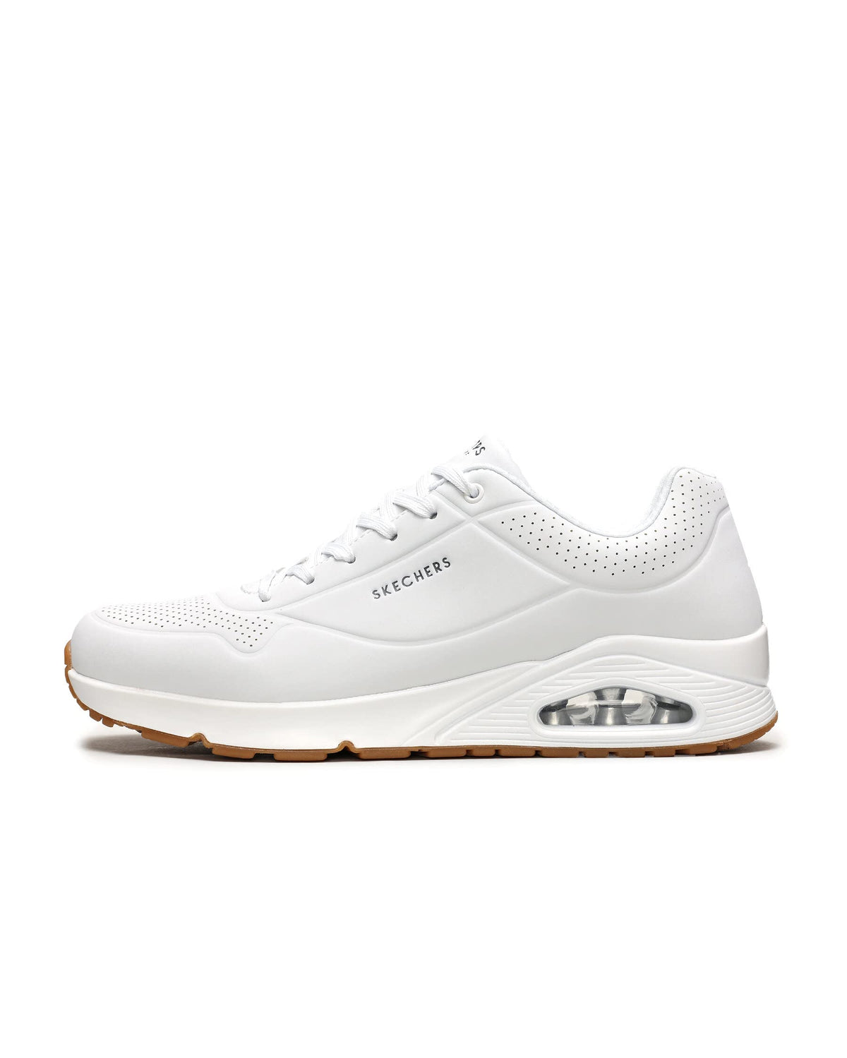 Skechers Men's Uno-Stand On Air Sneaker, White, 8