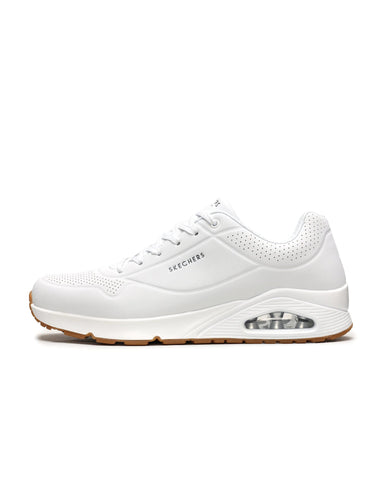 Skechers Men's Uno-Stand On Air Sneaker, White, 8