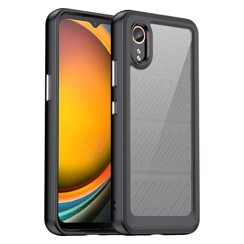 RanTuo Phone Case for Samsung Galaxy A25 5G, Hard PC, Anti-Scratch, Lightweight, Transparent, Case Cover for Samsung Galaxy A25 5G.(Black)