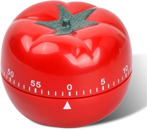 Dokeno Kitchen Timer, Tomato Timer Fun Kitchen Gadget for Kitchen, Mechanical Kitchen Timer Countdown 60 Minutes for Learning Play and Cooking