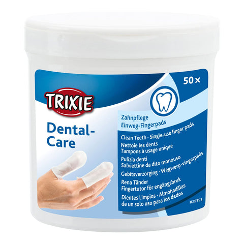 TRIXIE 29393 Dental Care Dental Care Finger Pads Pack of 50