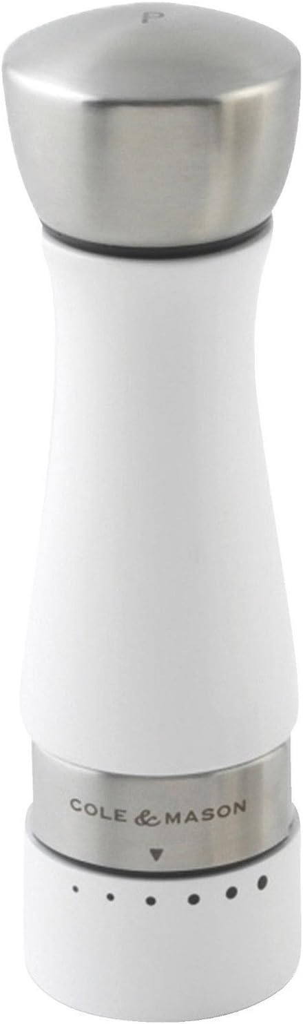 Cole & Mason Gourmet Precision Oldbury White Gloss Pepper Mill 19cm