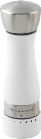 Cole & Mason Gourmet Precision Oldbury White Gloss Pepper Mill 19cm