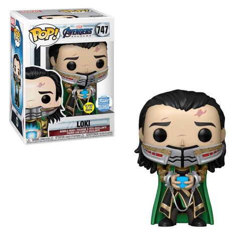 Funko Pop! Marvel: Avengers Endgame - Loki with Glow-in-The-Dark Tesseract