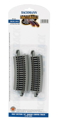 1/2 18'' Radius Curve Track N/S E-Z (HO)