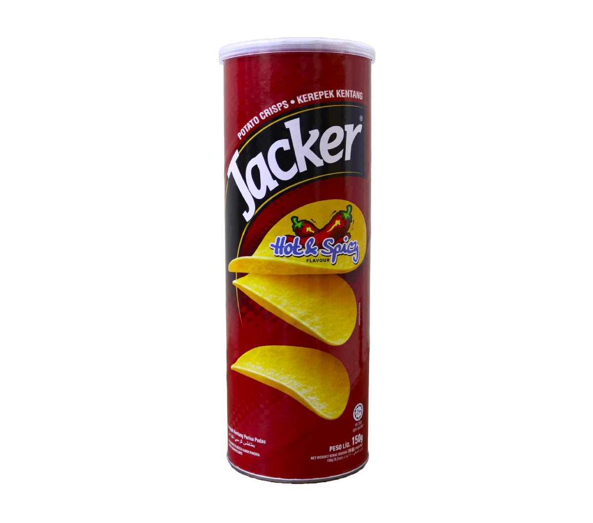 Jacker 1 Potato Crisp, Hot And Spicy, 160G