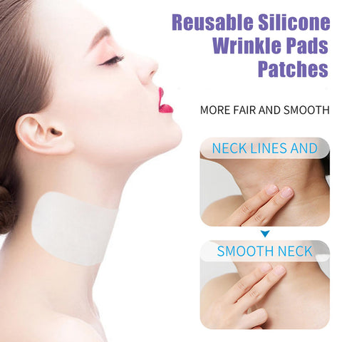 Neck Firming Cream,Reusable Silicone Wrinkle Pads Patches,Neck Firming Cream Tightening Lifting Sagging Skin,Neck Anti Wrinkle Patches,Smooth Neck Fine Lines & Saggy Skin,Reduce Wrinkles-Neck&Body