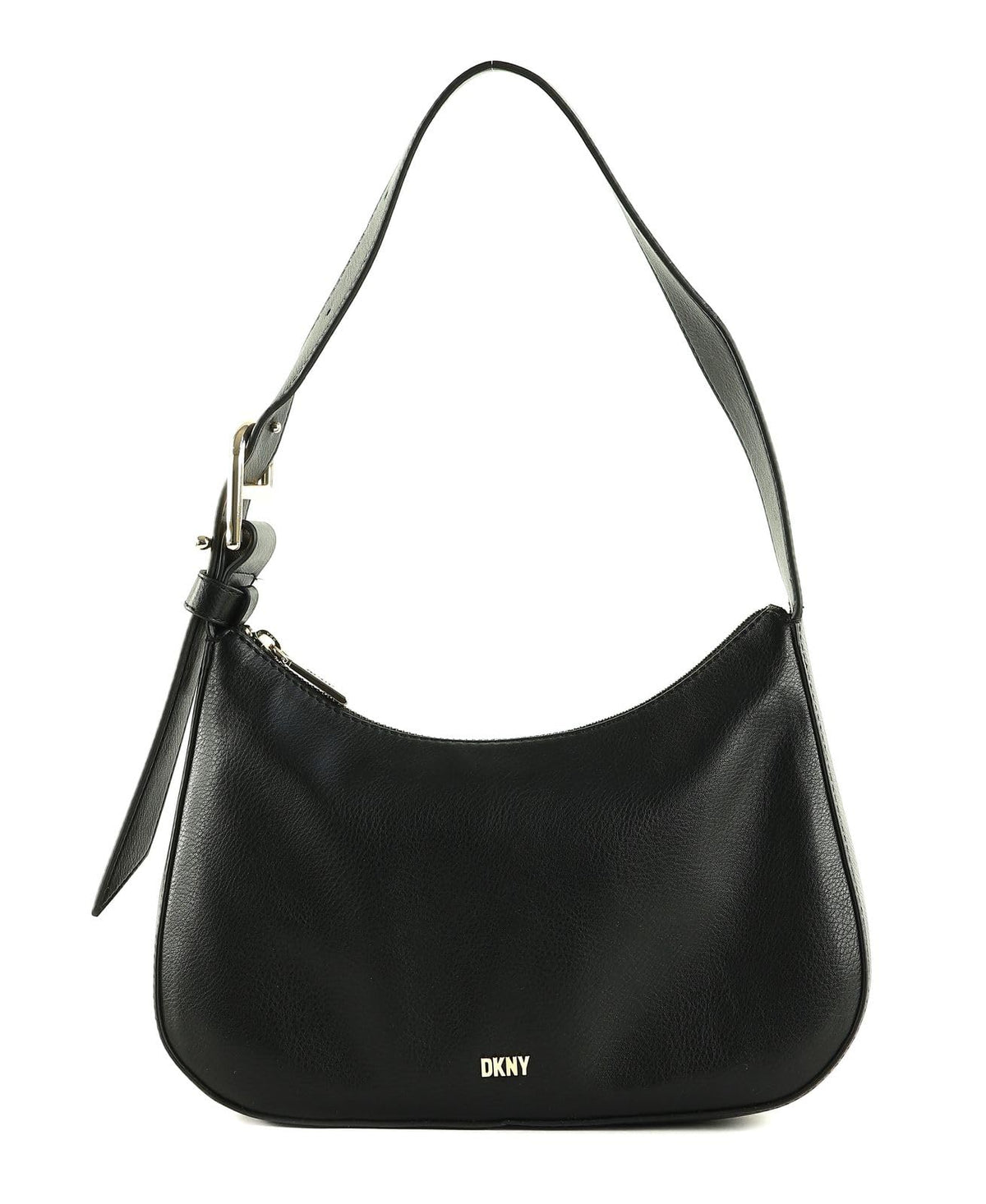 DKNY Top Zip Closure Casual Satchel, Black/Gold