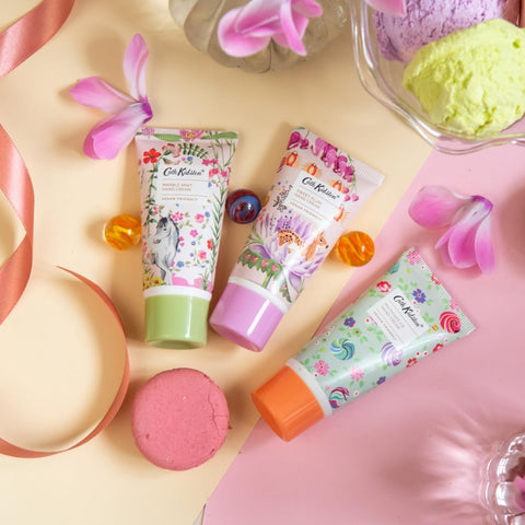 Cath Kidston Carnival Parade Hand Cream Trio |Vegan & Shea Butter Hand Creams |Sweet Plum | Pistachio Ice | Marble Mint |Travel Set | Gift Set | 3x30ml