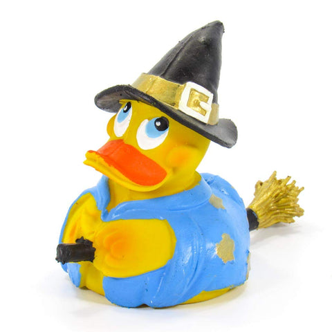 Lanco Witch Halloween Rubber Duck Bath Toy | All Natural, Organic, Eco Friendly, Squeaker | Imported from Barcelona, Spain