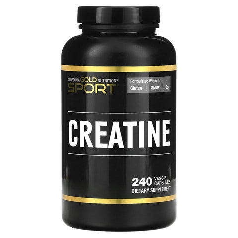 California Gold Nutrition Sport, Creatine, 240 Veggie Capsules