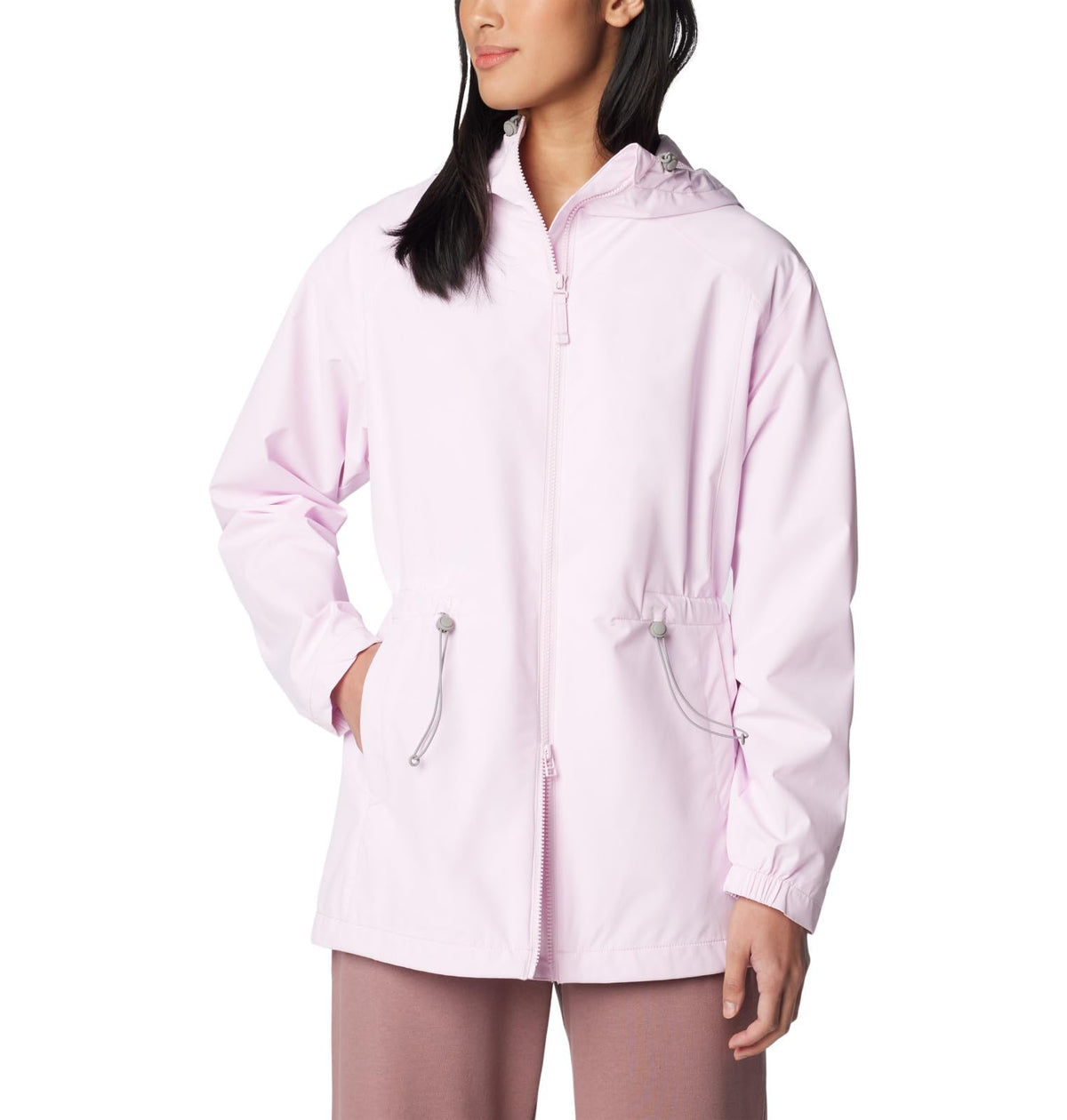Columbia Women's Blossom Park Rain Jacket, Pink Dawn, Large
