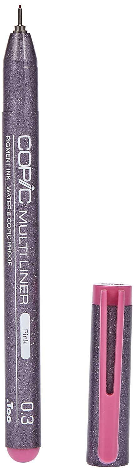 Copic Multiliner Writing Pens & Markers, Pink