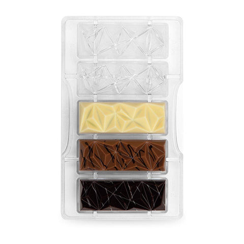 Decora Professional Serena-5 Cavity Chocolate Bar Mould 85 x 31 x 15 mm Polycarbonate
