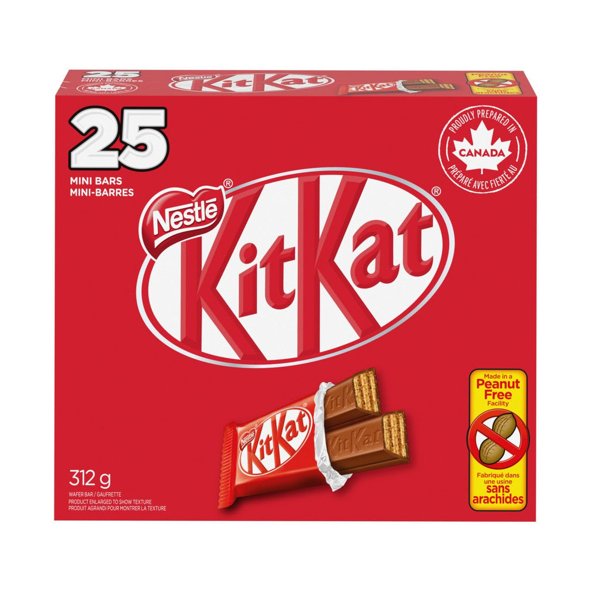 NestlÃƒÂ© Mini Kit Kat Chocolate Bars, 25pcs, 312g/11oz.