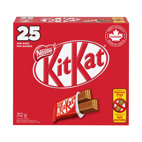 NestlÃƒÂ© Mini Kit Kat Chocolate Bars, 25pcs, 312g/11oz.