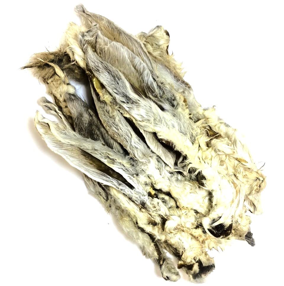 Rabbit Ears with Fur 3kg Natural Dog Treats Chews Hypoallergenic Hair