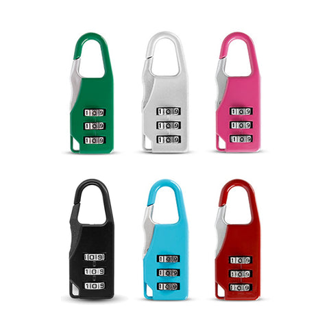 6 Pcs 3 Digit Combination Padlock Codes Security Padlocks Weatherproof Combination Locks for Travel Bag, Suit Case