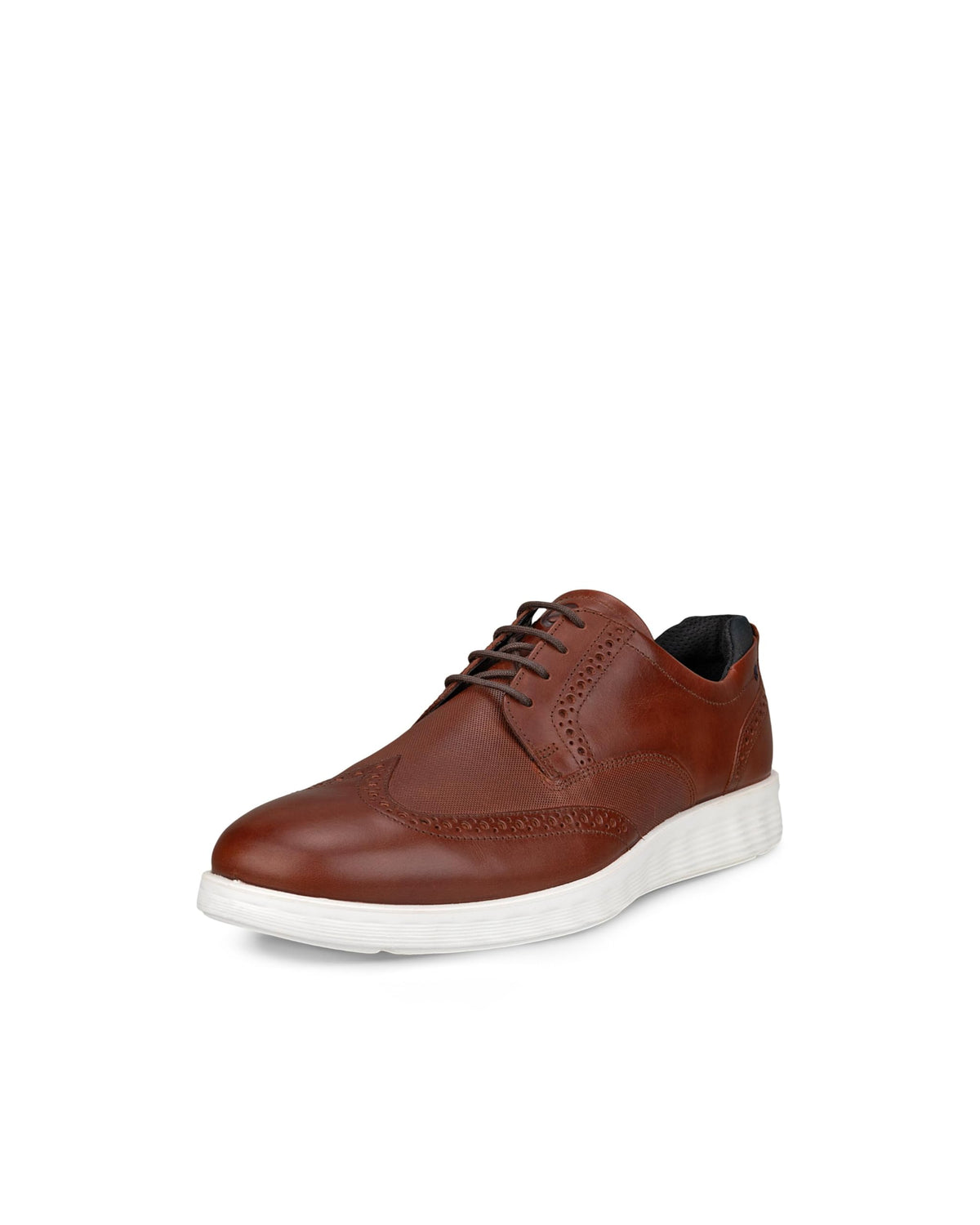 ECCO Men's S Lite Hybrid Apron Toe Tie Oxford, Cognac, 12-12.5