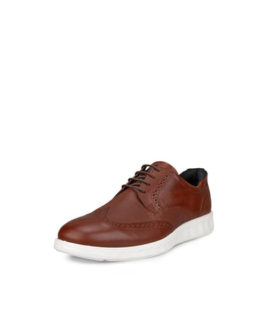 ECCO Men's S Lite Hybrid Apron Toe Tie Oxford, Cognac, 12-12.5