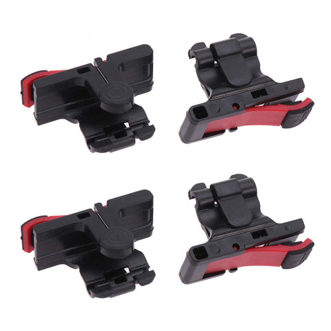 Hemobllo 4Pcs Mobile Game Controller Game Buttons Game Shooting Button (Black and Red)