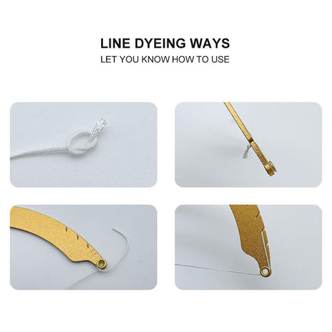 Eyebrow Mapper with Strings, String/symetric brow drawing marking ruler, Microblading Line Marker Ruler Eyebrow Tattoo Measuring Tool With 15pcs Thread Lines for Eyebrow Mapper (black)