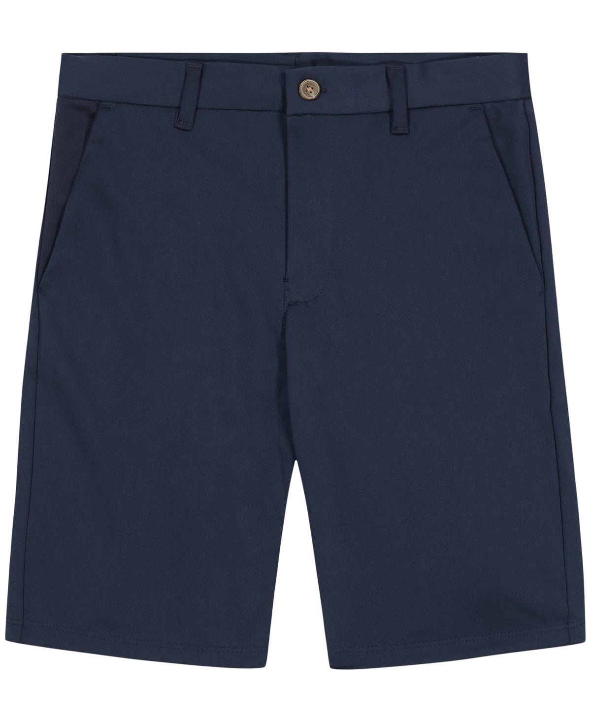 Nautica Boys Size School Uniform Flat Front Twill Short, Navy, 7 Slim