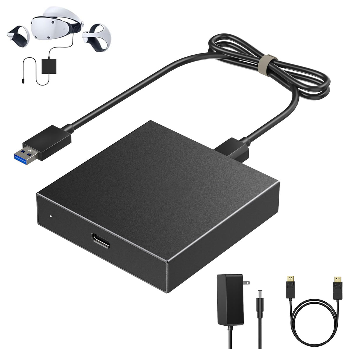 AOJAKI PS VR2 Adapter - DisplayPort Cable, Expands PS VR2 Gaming Library to PC