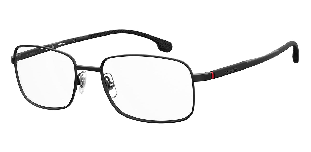 Carrera Men's 8848 Rectangular Prescription Eyewear Frames, Matte Black, 55mm, 18mm