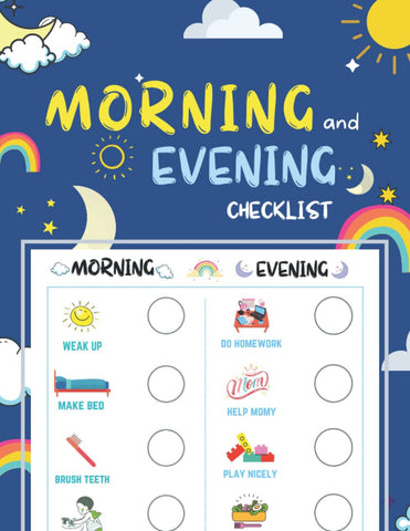 Daily Morning and Evening Routine for Kids: Fun Daily Morning Routine Evening Routine Chart for Kids and Autism, Daily Morning and Bedtime Routine Checklist, Giving kids an outlet for their emotions.
