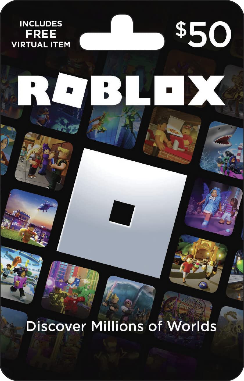 Roblox $50 Physical Gift Card [Includes Free Virtual Item]