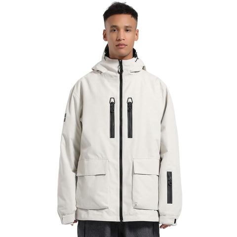 GSOU SNOW Women Men Ski Jacket Snowboard Snow Coat Waterproof Windproof Snow Jacket Insulated Hooded Warm Winter