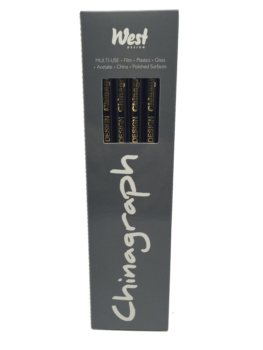 West Chinagraph Marking Pencils - Black (Box of 12)