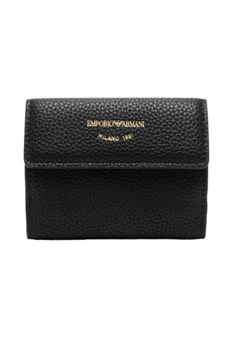 Emporio Armani Wallet, Black, One Size, Wallets