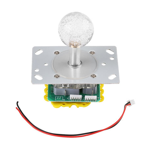 Hilitand LED Colorful Illuminated Joystick Switchable from 4 to 8 Way Operation for Arcade Game DIY