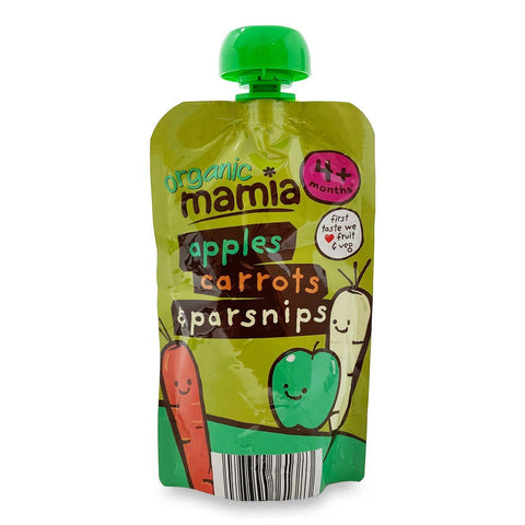 Mamia Apples Carrots & Parsnips Puree 4+ Months 120g