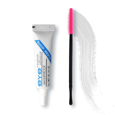 GEMERRY Lash Glue, 24H+ Strip Eyelash Adhesive, Clear, Includes 7g Lash Adhesive and 1 Brush, Cluster Lash Glue, Used for Strip Lashes and Lash Clusters DIY at Home