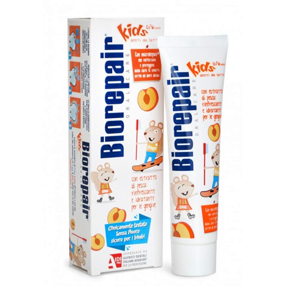 Biorepair Kids 0-6 Oral Care Toothpaste Peach 1.7fl.oz 50ml