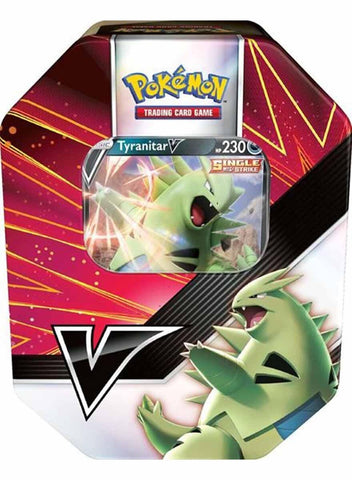 PokÃ©mon | V Strikers Tin (Tyranitar V/Empoleon V) (One at Random) | Card Game | Ages 6+ | 2 Players | 10+ Minutes Playing Time
